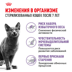 Сухой корм Royal Canin Sterilised 7+ для стерилизованных кошек в возрасте от 7 до 12 лет, 3,5 кг
